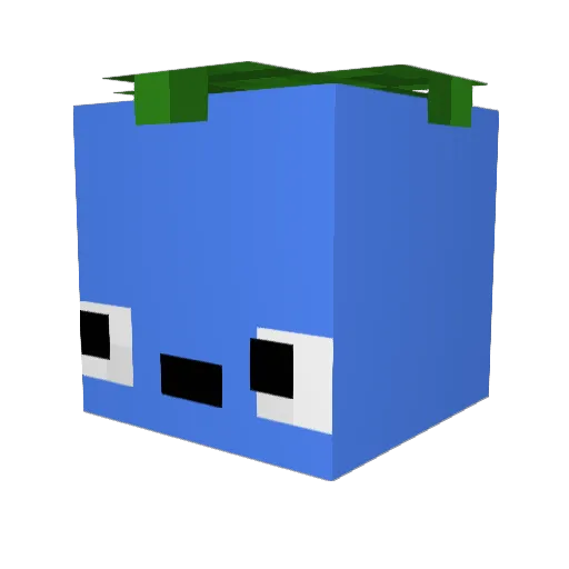 arap5 Minecraft avatar head, 3D render