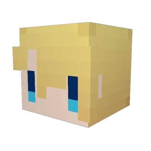arara96 Minecraft avatar head, 3D render