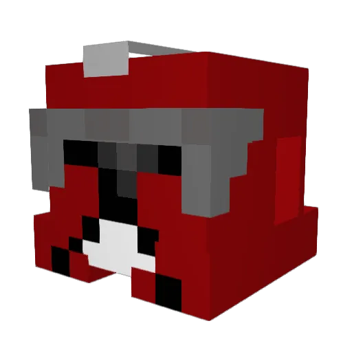 aras1001 Minecraft avatar head, 3D render