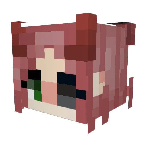 arashb Minecraft avatar head, 3D render
