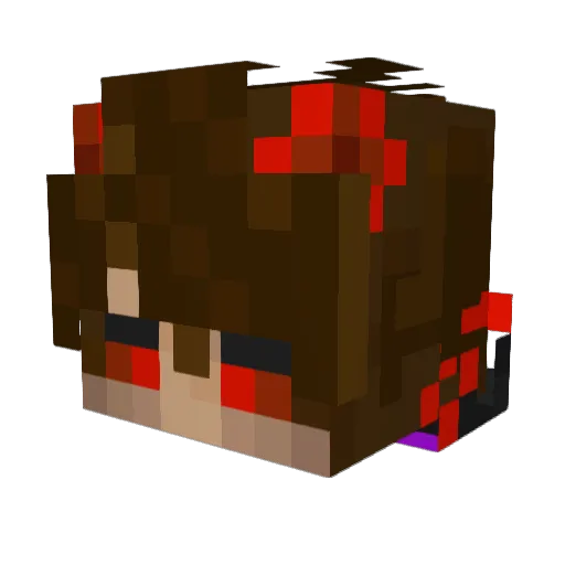 arasmis Minecraft avatar head, 3D render