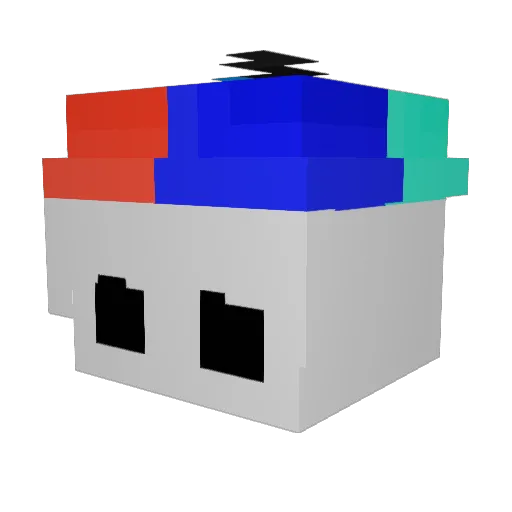 arassemmdo7 Minecraft avatar head, 3D render