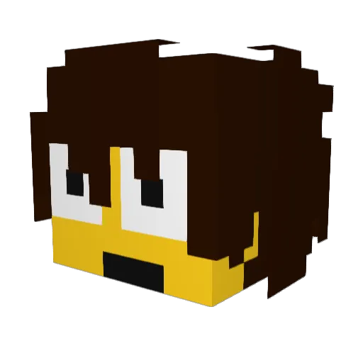 arauriandance Minecraft avatar head, 3D render