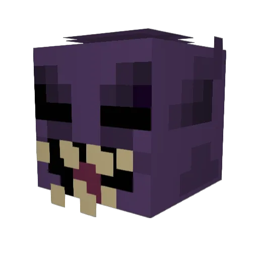 aravxo Minecraft avatar head, 3D render