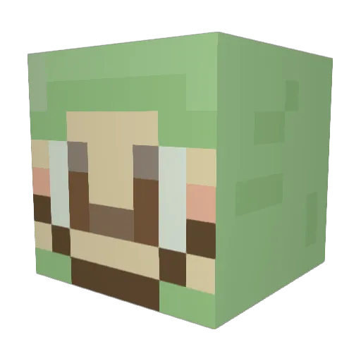 arbeenyy Minecraft avatar head, 3D render
