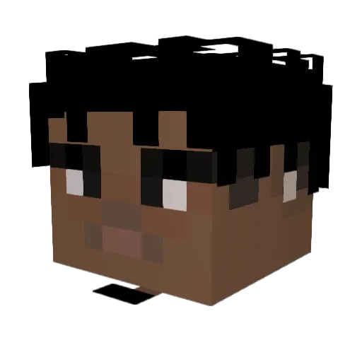 arber Minecraft avatar head, 3D render