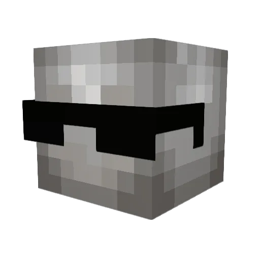 arbeyrome Minecraft avatar head, 3D render
