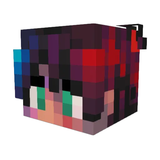arbiter24 Minecraft avatar head, 3D render