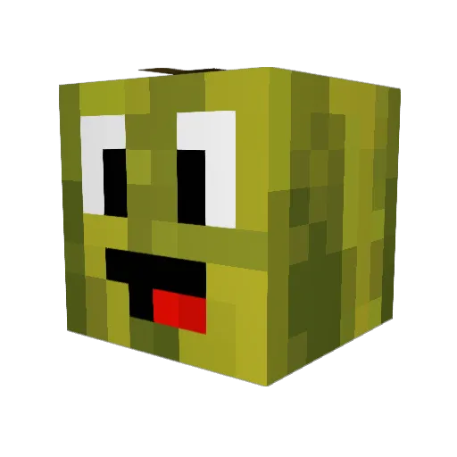 arbuz63 Minecraft avatar head, 3D render