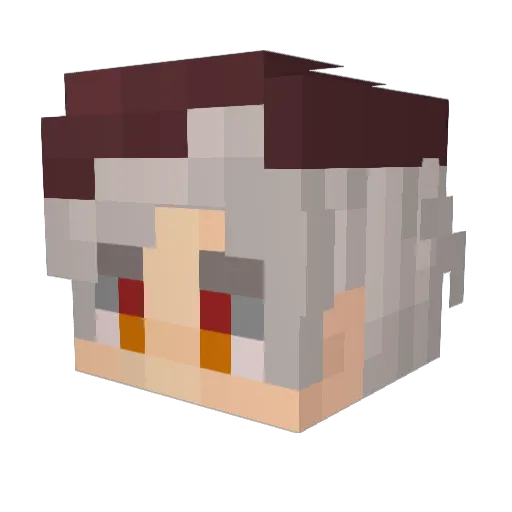 arc07 Minecraft avatar head, 3D render
