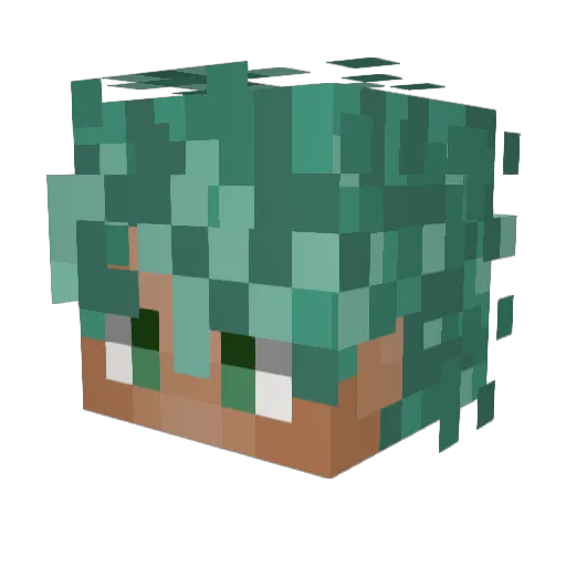 arcade_undead Minecraft avatar head, 3D render