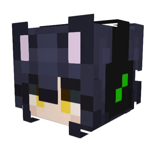 arcadeaubby Minecraft avatar head, 3D render
