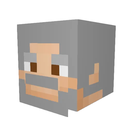 arcane9090 Minecraft avatar head, 3D render
