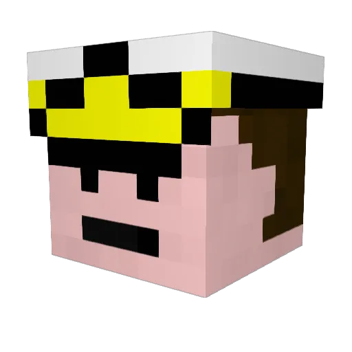 arcangel_origin Minecraft avatar head, 3D render