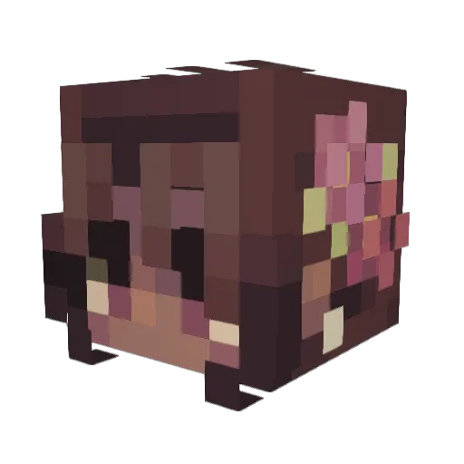 arcaydie Minecraft avatar head, 3D render