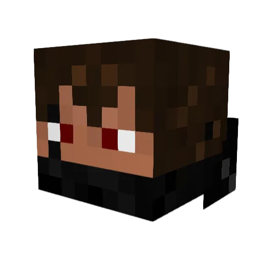 arcenion Minecraft avatar head, 3D render