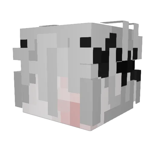 arcesio Minecraft avatar head, 3D render