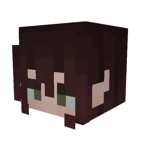 archaicmetal Minecraft avatar head, 3D render