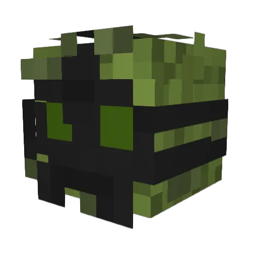 archaiic_ Minecraft avatar head, 3D render
