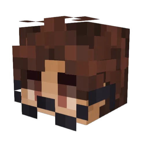 archer13_ Minecraft avatar head, 3D render