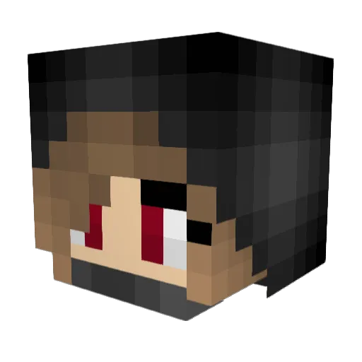 archerer Minecraft avatar head, 3D render