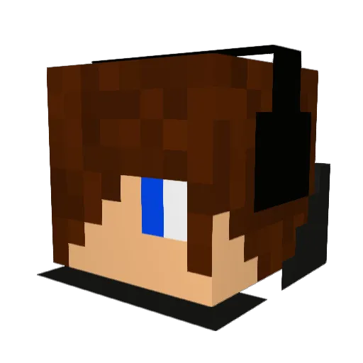 archerman222 Minecraft avatar head, 3D render