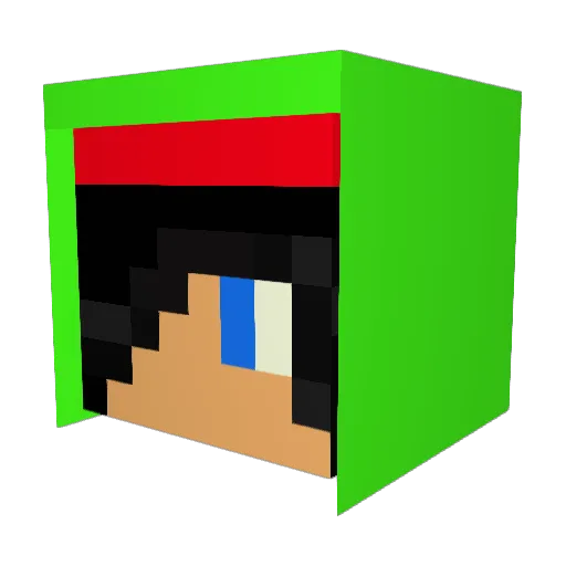 archery1120 Minecraft avatar head, 3D render