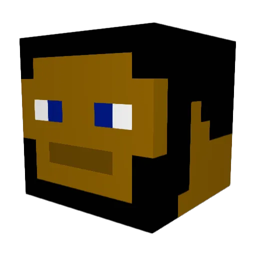 archielant Minecraft avatar head, 3D render