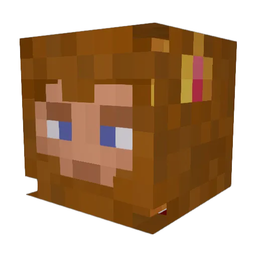 archielocke Minecraft avatar head, 3D render
