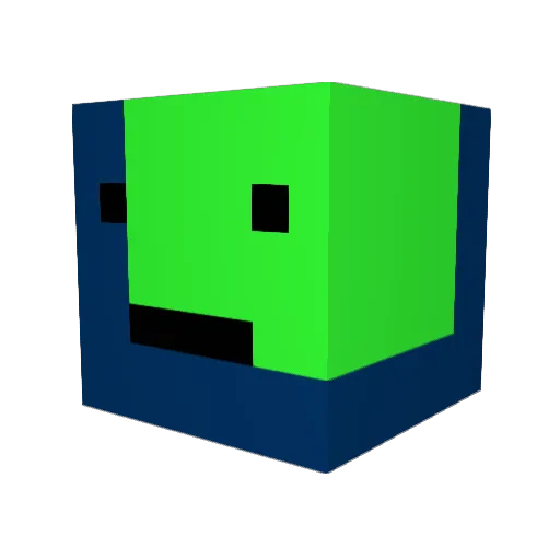 architektzzz Minecraft avatar head, 3D render