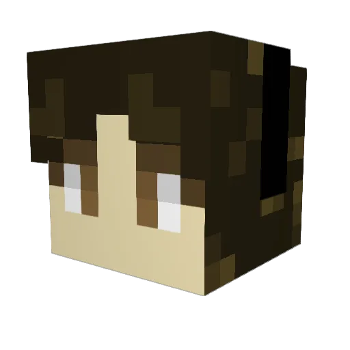 archive06 Minecraft avatar head, 3D render