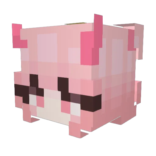 archiveOozyAsia Minecraft avatar head, 3D render