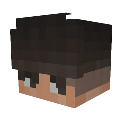 archiviert Minecraft avatar head, 3D render