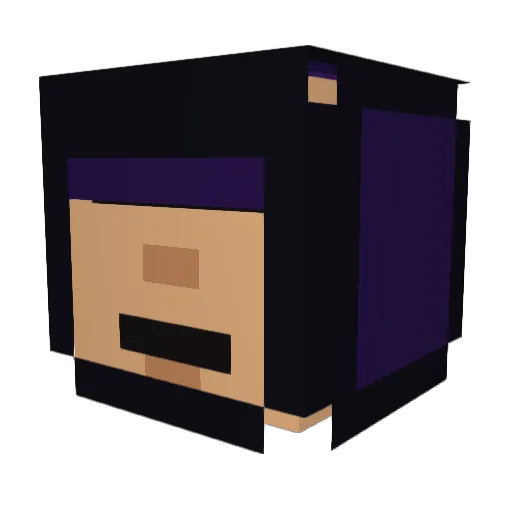 archocti Minecraft avatar head, 3D render