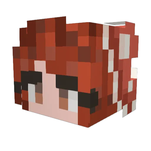archy55 Minecraft avatar head, 3D render