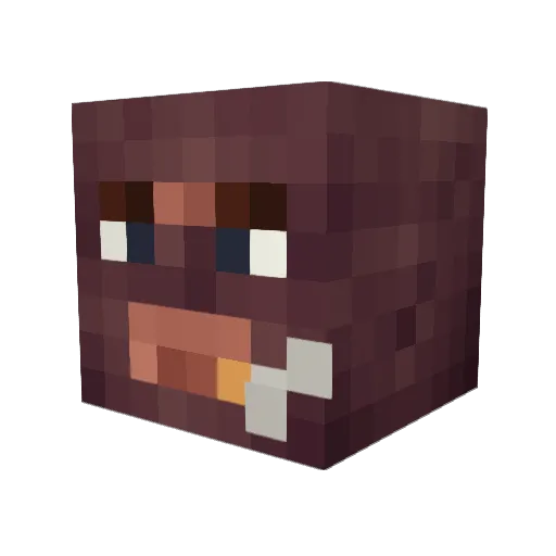 archyw0w Minecraft avatar head, 3D render