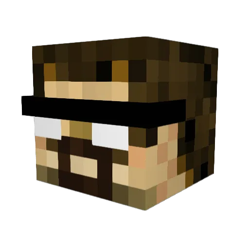arco123 Minecraft avatar head, 3D render