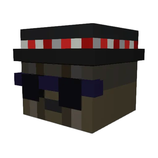arcoirisvictoria Minecraft avatar head, 3D render