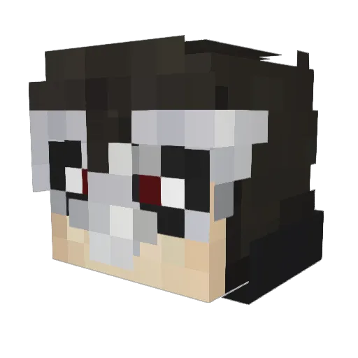 arcoosa Minecraft avatar head, 3D render
