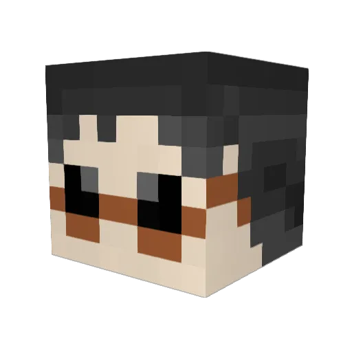 arctan53 Minecraft avatar head, 3D render