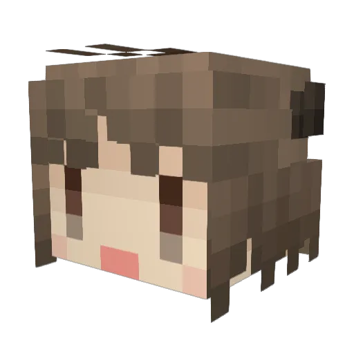 arctanroot3 Minecraft avatar head, 3D render