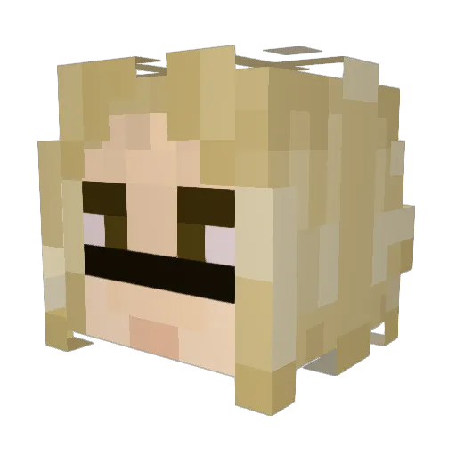 arcteryxape Minecraft avatar head, 3D render