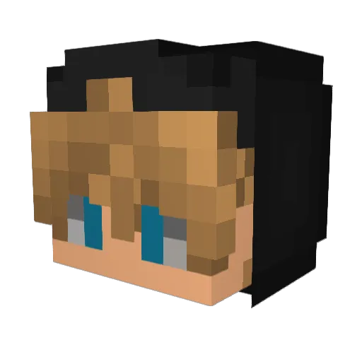arctic_commando Minecraft avatar head, 3D render