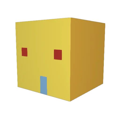 arctifact Minecraft avatar head, 3D render