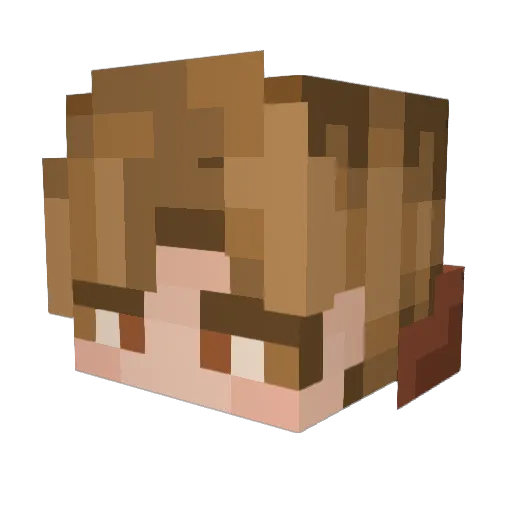 arcxre Minecraft avatar head, 3D render