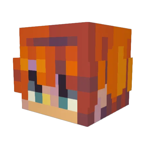 ard1s Minecraft avatar head, 3D render
