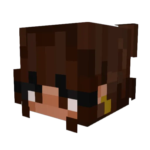 ard3aa Minecraft avatar head, 3D render