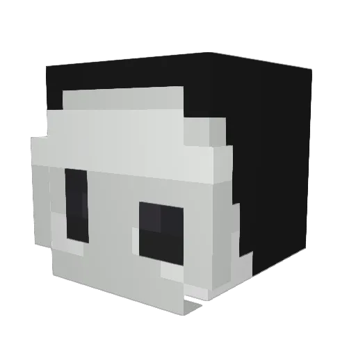 ardababafirarice Minecraft avatar head, 3D render