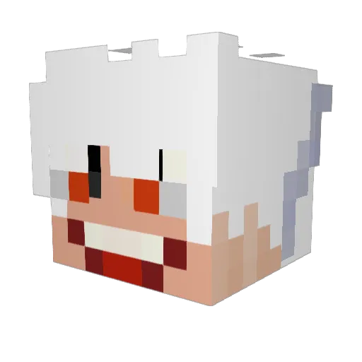 ardbknk Minecraft avatar head, 3D render