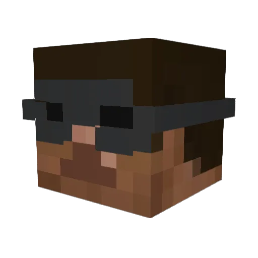 ardee Minecraft avatar head, 3D render
